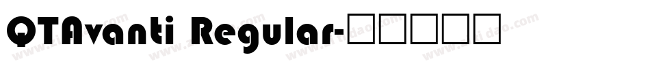 QTAvanti Regular字体转换